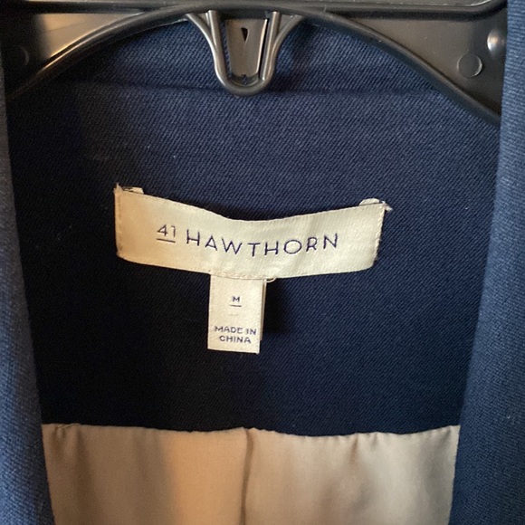 Navy Belted trench coat - Picture 2 of 5